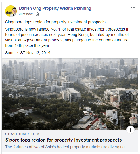 Singapore tops region for property investment prospects