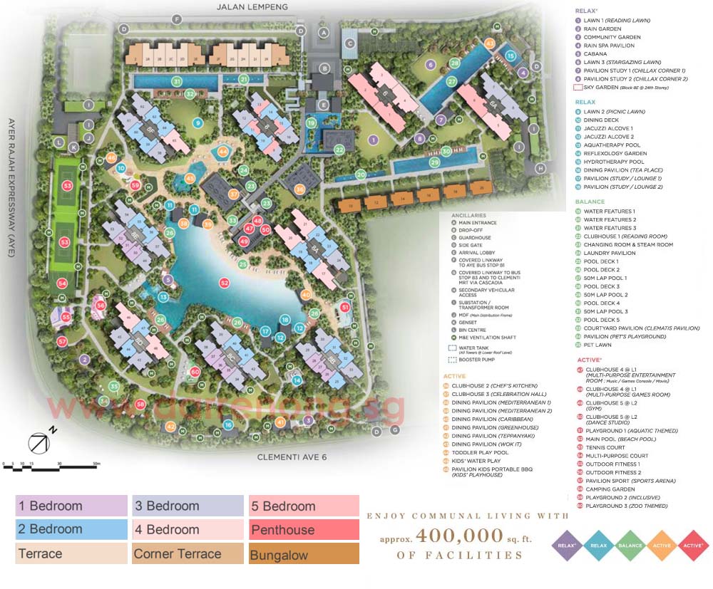 Parc Clematis Site Plan New Launch Condo