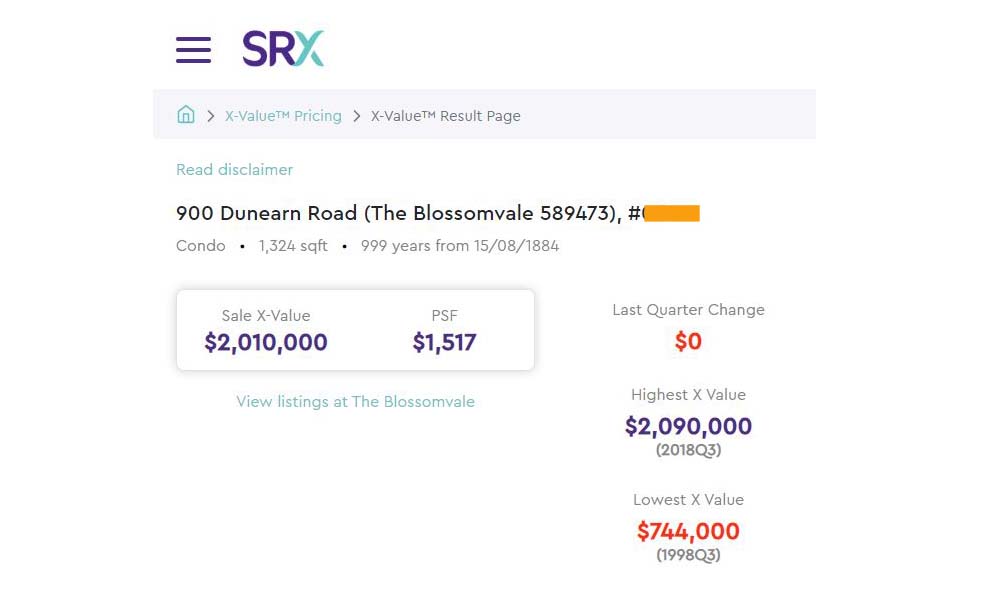 The Blossomvale SRX x-Value