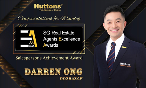 Darren Ong Singapore Property Agent 93839588 Resale Estate SalesPerson Gold Award by SEAA