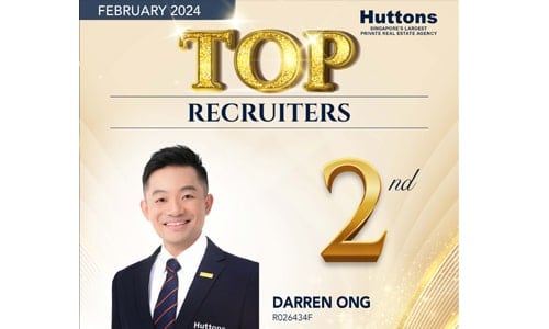 Darren Ong Singapore Property Agent Top Recruiters Award 59 - Feb 2024
