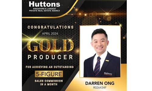 Darren Ong Singapore Property Agent Gold Award 60 - April 2024