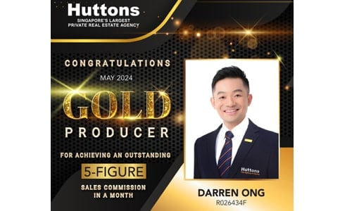 Darren Ong Singapore Property Agent Gold Award 61 - May 2024
