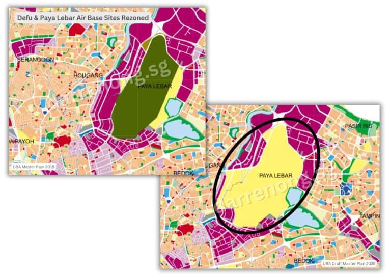 Paya Lebar Airbase - Defu Neighbourhood Cluster Site Transformation (under study) - Draft Master Plan 2025