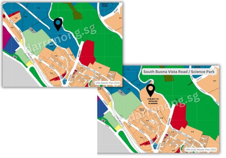 South Buona Vista Road (Near Science Park) Site Rezoned for More Housing