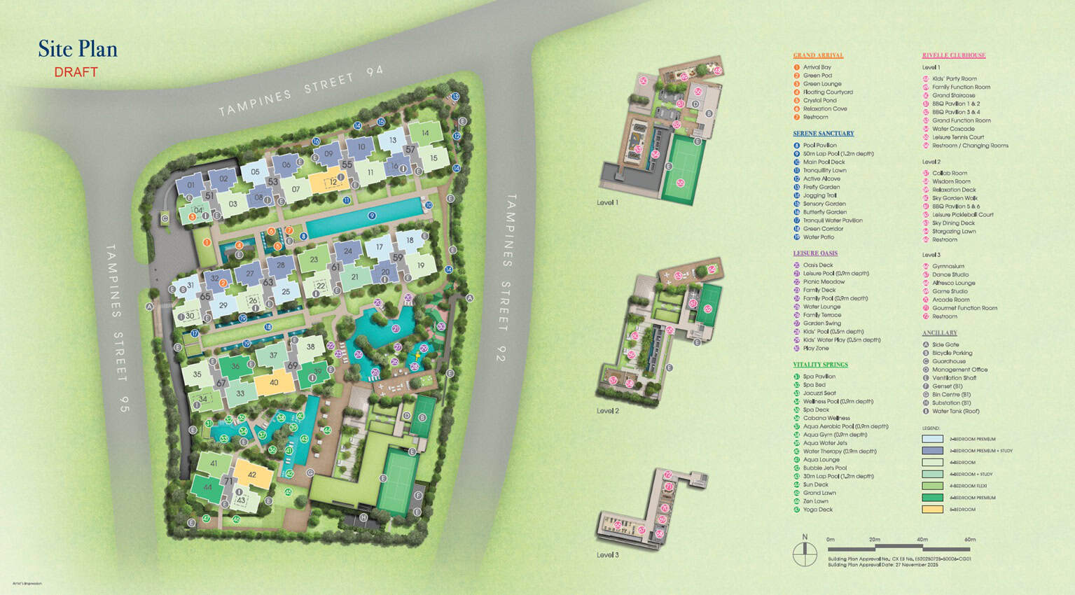 Rivelle Tampines St 95 New EC Siteplan
