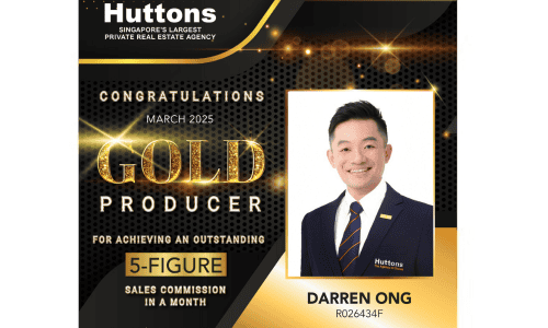 Darren Ong Singapore Property Agent Gold Award 70 - Mar 2025