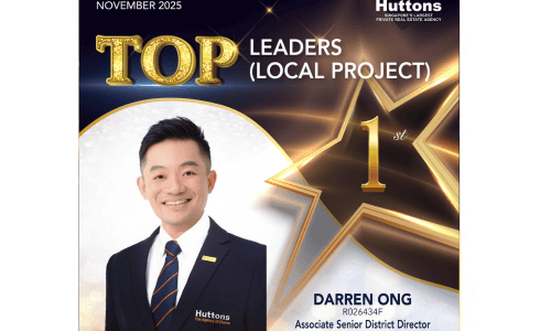 Darren Ong Singapore Property Agent TOP Leader (Local Project) Award 77 - Nov 2025