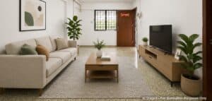 210 Jurong East St 21 HDB 3 room flat (Staged)