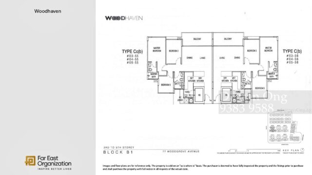 Woodhaven Condo 3 Bedroom Floorplan - Type Cc(b) - C(b)v1 Woodhaven Condo 3 Bedroom Floorplan - Type Cc(b) - C(b)v1